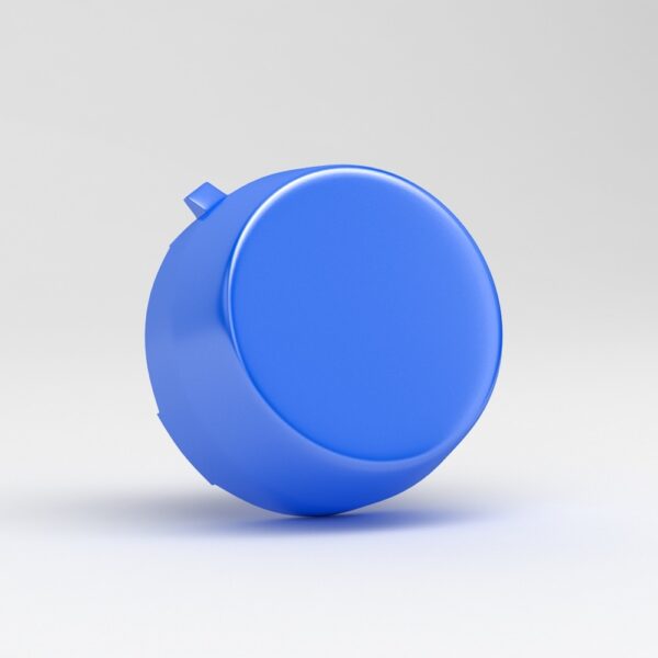 Closed blue cover for stainless bearing unit
