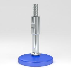 Extra hygienic adjustable feet EHAF with spindle with protecting sleeve
