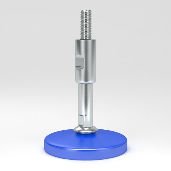 Extra hygienic adjustable feet EHAF with spindle with protecting sleeve
