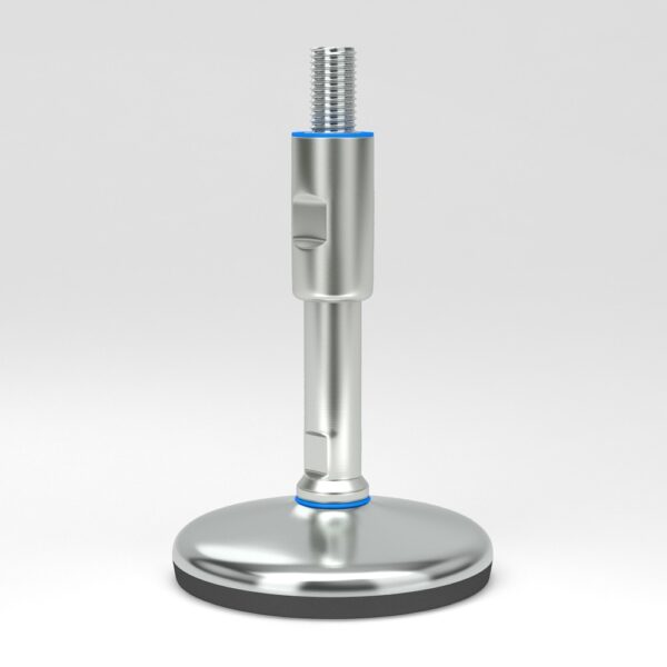 Machine feet in sealed hygienic design SHMF with spindle with protecting sleeve