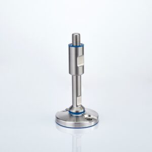 EHEDG Stainless feet in sealed hygienic design with floor lock holes SHSFx9