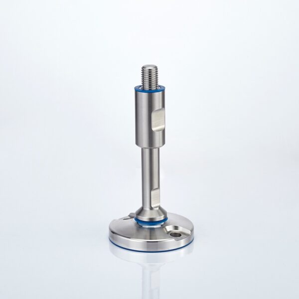 EHEDG Stainless feet in sealed hygienic design with floor lock holes SHSFx9
