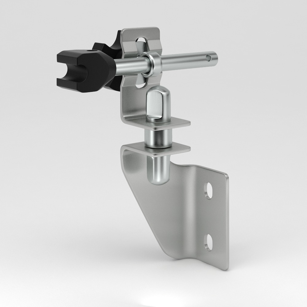 Swivel side guide bracket in stainless steel