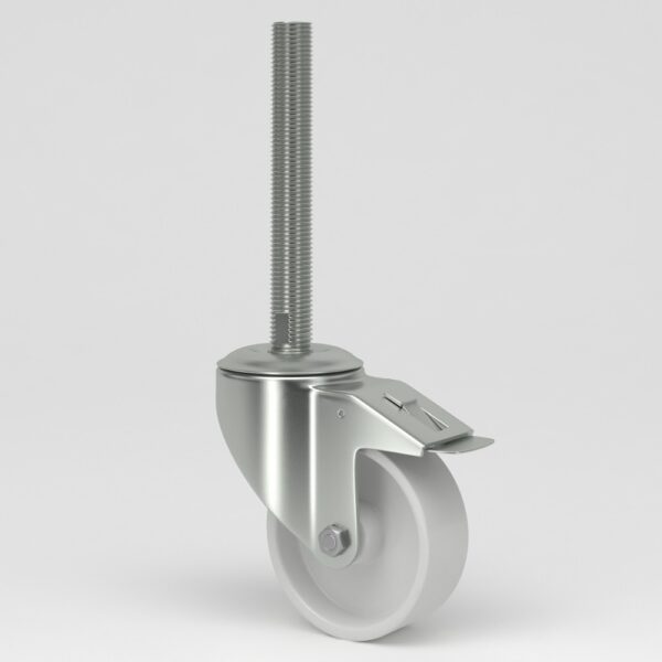 White industrial castors in hygienic design (9)