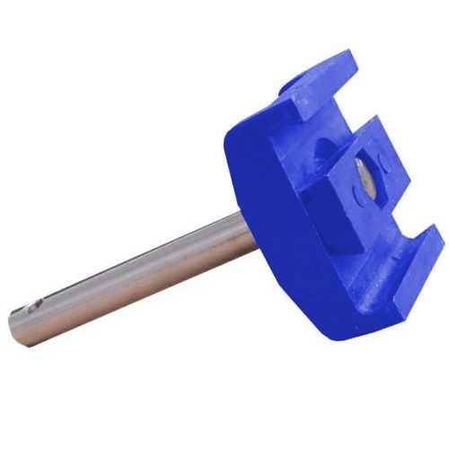 Double clamps for conical side guide rails with stainless steel rod