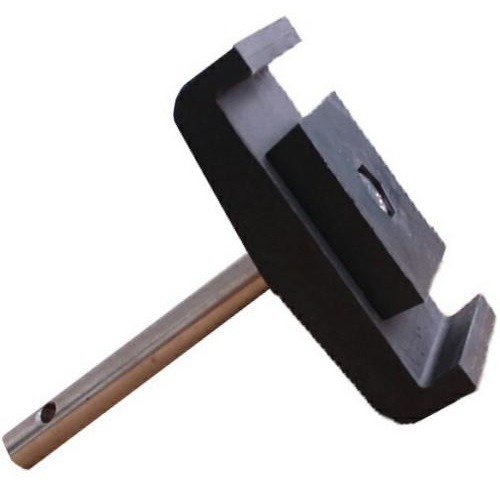 Double clamps for conical side guide rails with stainless steel rod