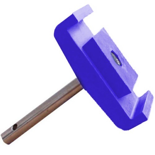 Double clamps for conical side guide rails with stainless steel rod