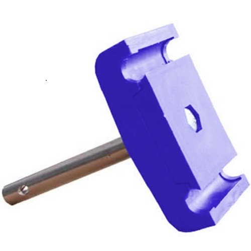 Double clamps for round side guide rails with stainless steel rod
