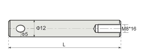 NHK 524 Stainless steel side guide rod drawing
