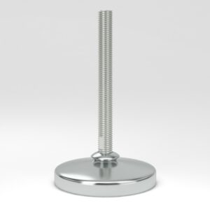 Levelling feet in hygienic design HLF with fully-threaded spindle