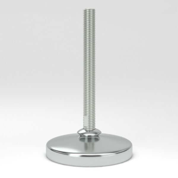 Levelling feet in hygienic design HLF with fully-threaded spindle