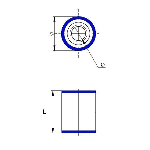 EHEDG Hygienic spacer in stainless steel