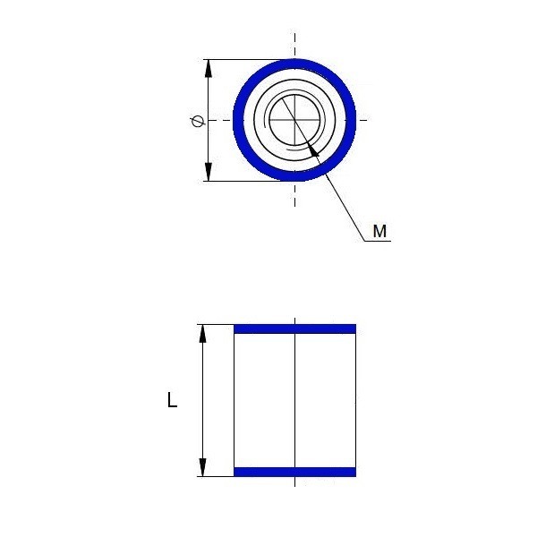 EHEDG Hygienic spacer nut in stainless steel