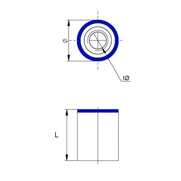 EHEDG Hygienic welded spacer in stainless steel