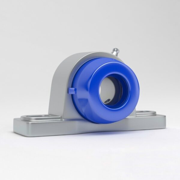 Pillow block Unit SP in stainless steel 304 with open blue cover