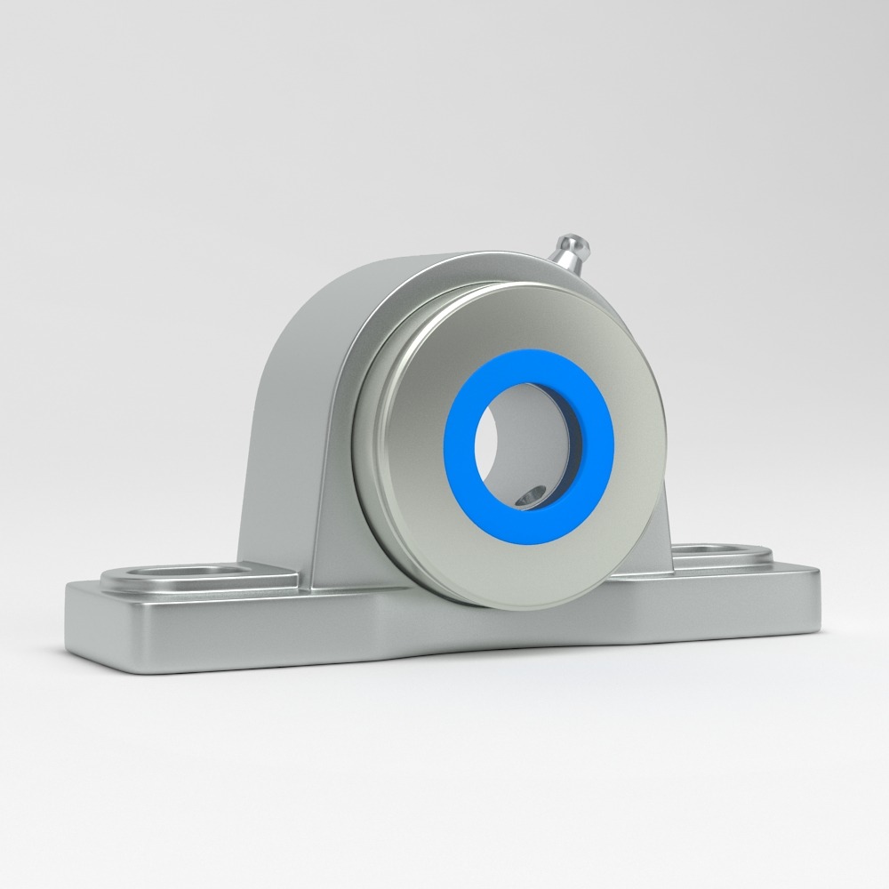 Pillow block Unit SP in stainless steel with cover