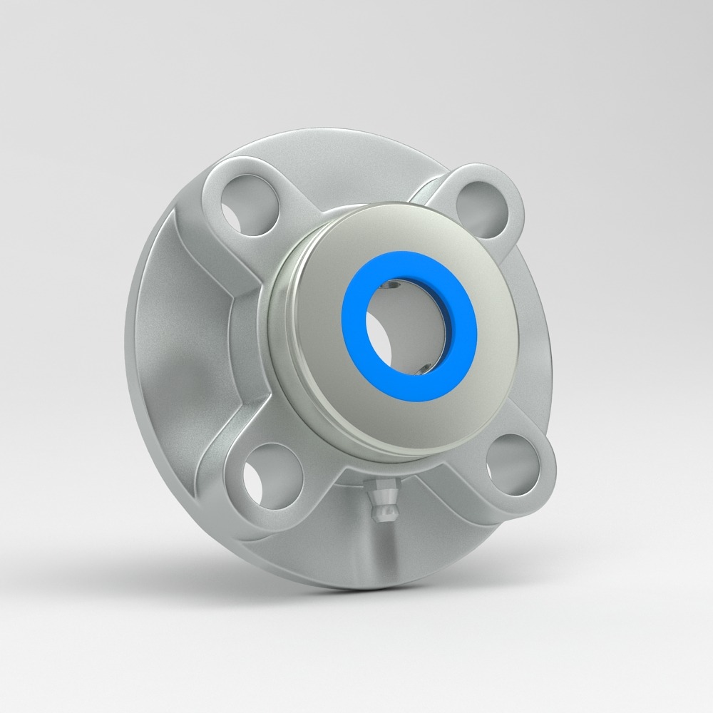 4 hole cartridge flange unit SFC in stainless steel with cover