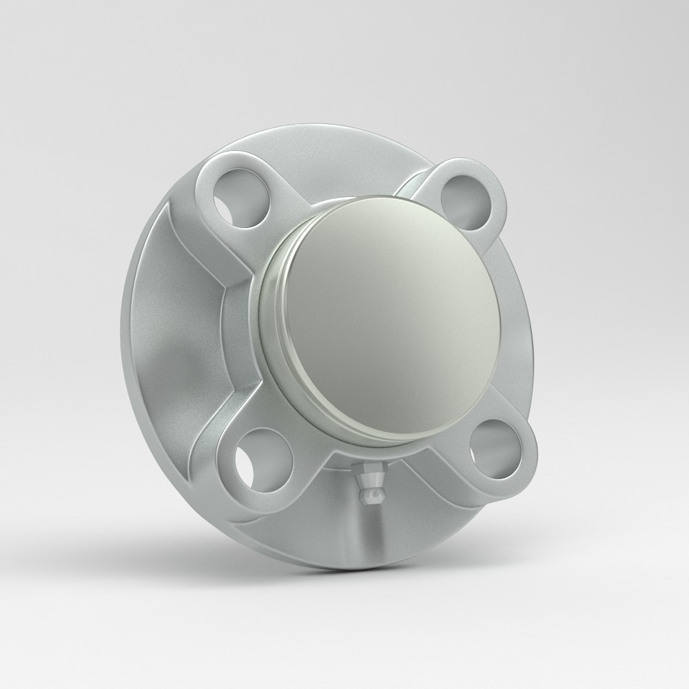 4 hole cartridge flange unit SFC in stainless steel with cover