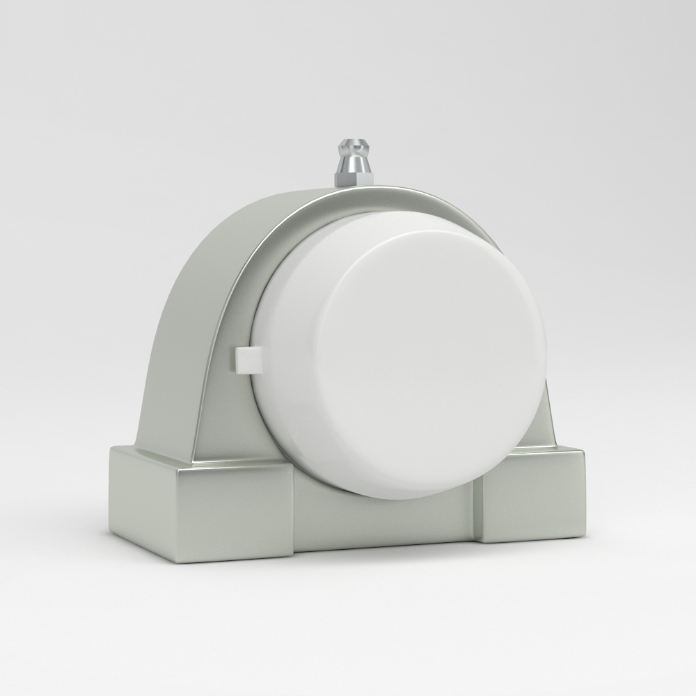 Tapped base pillow block unit SPA in stainless steel with cover