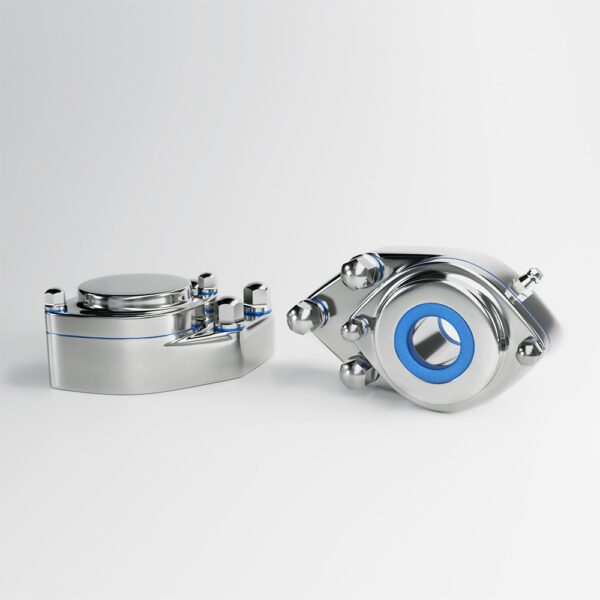EHEDG IP69K 3-Hole One-Side Flange Bearings in stainless steel