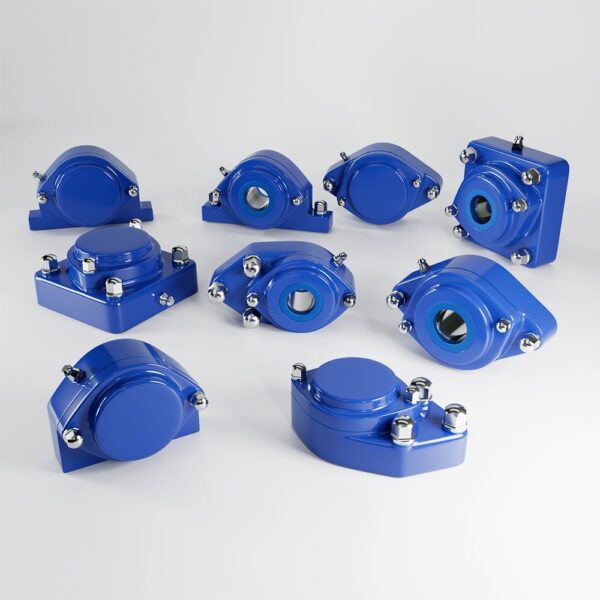 EHEDG IP69K Bearing Unit in blue composite