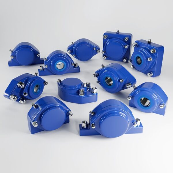 EHEDG IP69K Bearing Units in blue composite