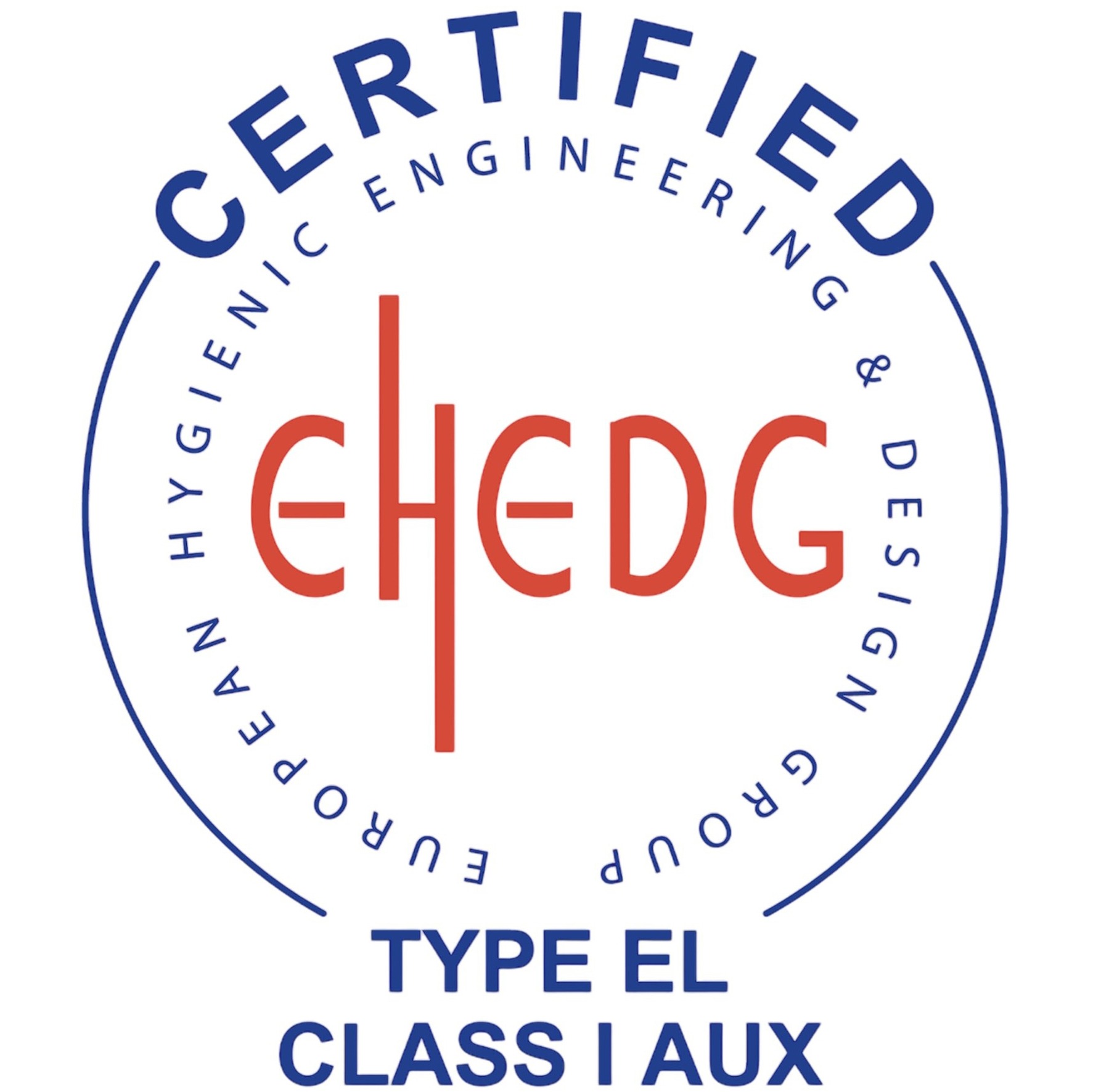 Certified EHEDG standard components and machine leveling feet