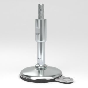Hygienic machine feet with protected spindle HMF101-LC-M12-L135-W